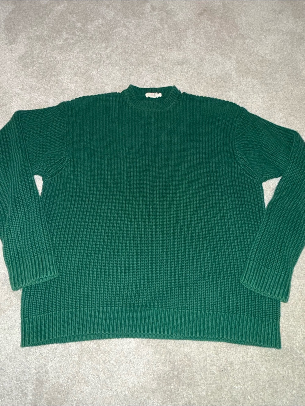 Men's Green Ribbed J Crew crewneck Sweater large